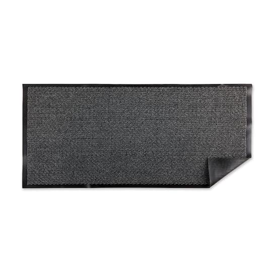 DII® Gray & Black Walk Off Utility Runner Doormat, 24" x 36"